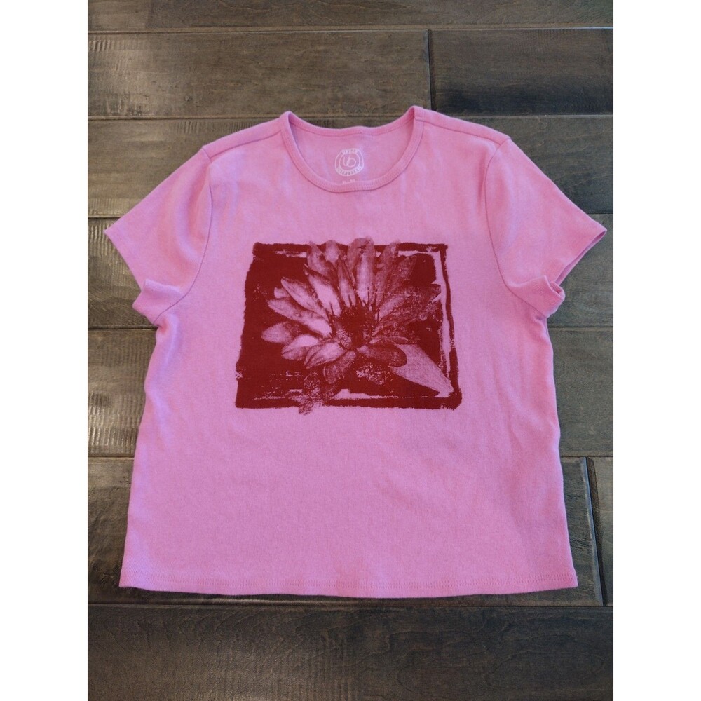 URBAN OUTFITTERS Women's pink graphic short-sleeve T-shirt Tee - XL